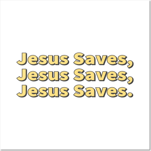 Jesus Saves Cool Inspirational Christian Posters and Art